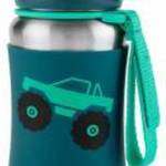 SKIP HOP Spark Style Rozsdamentes acél szívószálas vizespalack Monster Truck 12m+ - SKIPHOP fotó
