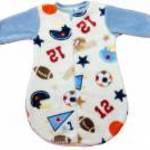 Ujjatlan wellsoft hálózsák – 2, 5 TOG, Baseball mintás fotó