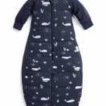 ERGOPOUCH Alvózsák és kezeslábas 2 az 1-ben organikus pamut Suit Whale 3-12 hónap, 6-12 kg, 2, 5 tog fotó