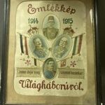 Antik, I. Világháborús Emlékkép 1915/apáca munka - "ISTEN ÓVJA MEG SZERETETT HAZÁNKAT fotó