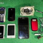 Mobiltelefonok, együtt 6db, használtak, töltő és tartozékok nélkül eladók, az ár a 6db-ra érvényes ! fotó