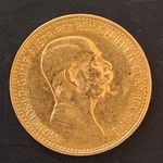10 osztrák arany coronæ 1908 Ferenc József fotó