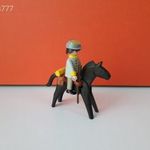 Eredeti Playmobil Amerikai konföderációs katona figura lóval !! fotó