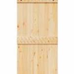 vidaXL tömör fenyőfa tolóajtó fémszerelékszettel 95 x 210 cm fotó