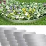 vidaXL 20 db galvanizált acél gyepkerítés 100 x 20 cm fotó
