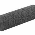 vidaXL szürke PVC-bevonatú acél csirkeháló drótkerítés 25 x 0, 5 m fotó