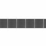 vidaXL fekete WPC kerítéspanelszett 1138 x (105-186) cm fotó