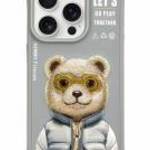 Nimmy Cool&Cute 2.0 Bear tok iPhone 15 Pro Max - szürke fotó