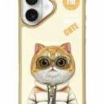 Nimmy Cool&Cute 2.0 Cat tok iPhone 16 - bézs fotó