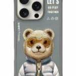Nimmy Cool&Cute 2.0 Bear tok iPhone 16 Pro - szürke fotó