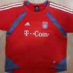 ADIDAS póló mez piros Bayer München 146-152 fotó
