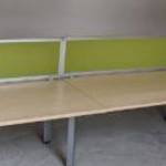 Steelcase 6 fős íróasztal sziget, munkaállomás - használt irodabútor fotó