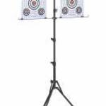 vidaXL Céltábla állvány Fekete 82.5 x 51 x 150 cm Acél fotó