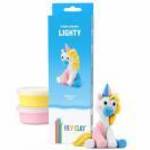 Hey Clay Figura Unikornis Kék Lighty fotó