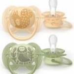 Philips AVENT SCF091/46 Játszócumi Ultrasoft Premium neutral 6-18hó mintás 2 db - PHILIPS AVENT fotó