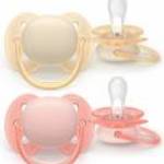 Philips AVENT SCF091/38 Játszócumi Ultrasoft Premium 0-6hó lányos 2 db - PHILIPS AVENT fotó