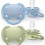 Philips AVENT SCF091/37 Játszócumi Ultrasoft Premium 0-6hó fiús 2 db - PHILIPS AVENT fotó