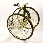 1881 OTTO DICYCLE BICIKLI ... MINŐSÉGI FÉMVÁZAS MODEL X fotó