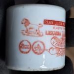 Antik kárpátaljai, Valódi Liliom kenőcs porcelán tégely Ungvár fotó