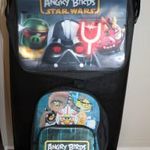 2 db Angry Birds- Star Wars témájú táska. Háti ovis méret és nagyobb oldal táska mely hologrammos Vi fotó