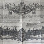 Honvéd Huszár vég-elbocsátó levél 1884 fotó