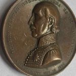Antik bronz emlékérem ritkaság 1846 / József Nádor 1796-1846 - 50 éves emlékplakett fotó