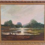 (K) Szép Simon János festmény 68x57 cm kerettel fotó