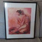 "Hatte Mich" elbont festmény egy különös alakkal... szignózott 41x51 cm kerettel fotó
