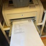 HP Laserjet 1018 fekete-fehér lézernyomtató használt 1Ft-ról fotó