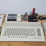 Retro, régi Commodore 64C számítógép csomag fotó