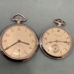 2 db. ANTIK MÜKÖDŐ ZSEBÓRA, ACÉL TOKÚ ART DECO ÓRA MŰKÖDIK, GYÖNYÖRŰ ÁLLAPOTÚAK fotó