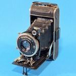 Voigtlander rollfilmes antik fényképezőgép fotó