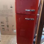 Új piros Smeg FAB30RRD5 kombi hűtő fagyasztó fotó