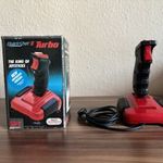 Commodore Quickshot 2 Turbo mikrokapcsolós joystick dobozában, tesztelt fotó