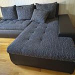 Eladó kihúzható sarokkanapé Anconafekete-Fekete színben fotó
