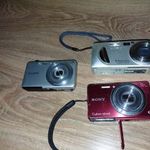 Sony digitális fényképezőgépek, 3db fotó