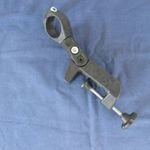 Fúrógép tartó, asztalra szerelhető, dönthető, műanyag, új, 43mm fotó
