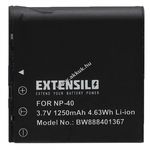 Helyettesítő EXTENSILO akku Casio típus NP-40 1250mAh fotó