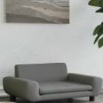 vidaXL sötétszürke bársony kutyaágy 70 x 45 x 33 cm fotó
