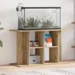 vidaXL akváriumállvány kézműves tölgyfa 100 x 40 x 60 cm rétegelt fából fotó