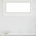 vidaXL fehér alagsori ablak RISOR 110x50 cm billenő-forgatható DIN bal fotó