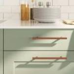 vidaXL 10 db bronz rozsdamentes acél szekrényfogantyú 160 mm fotó