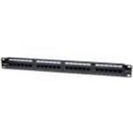 Manhattan Patch panel - CAT6 UTP patch panel, 24 portos, 1U, Fekete - MANHATTAN fotó
