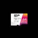 Silicon Power MicroSD kártya - 64GB microSDXC Elite UHS-1 U1 + adapter - SILICON POWER fotó