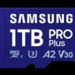 Samsung MicroSD kártya - 1TB MB-MD1T0SB/WW (PRO PLUS kártyaolvasóval, microSDXC, UHS-I, R180/W130, a fotó