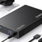 Orico Külső HDD/SSD Ház 2.5"/3, 5" - DDL35-U3 (USB-B to USB-A 3.2, Max.: 20TB, fekete) - ORICO fotó
