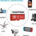 Új, KOOTION® 64 GB-os Micro SD kártya 10. osztályú UHS-1 MicroSDXC( U1, C10) jó áron fotó