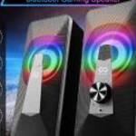 Új, ELEGIANT® 2.0 PC hangszórók 10 W-os sztereó hanggal, RGB fényekkel(SR300 PLUS) -45% fotó