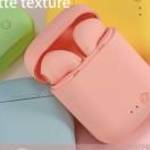 Új, i12 Matt pink Bluetooth vezeték nélküli fülhallgató fél ár alatt! fotó