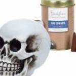 Backflow füstölőtartó szett - Koponya (Nag Champa kúppal) fotó